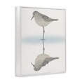 thumbnail image 5 of Stupell Industries Tranquil Sandpiper Bird Reflection Shallow Beach Shoreline Graphic Art White Framed Art Print Wall Art, Design by Ziwei Li, 5 of 5