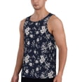 thumbnail image 2 of Haiem Retro Flower Men Workout Tank Top Gym Bodybuilding Sleeveless Muscle T Shirts Athletic Tank Breathable Workout Shirt-X-Large, 2 of 9