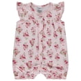 thumbnail image 5 of Cudlie 2-Pack Baby Girl Rompers – Soft Cotton, Everyday Comfort, 5 of 6
