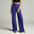 thumbnail image 2 of Tqcoqu Women's Wide Leg Dress Pants,High Waisted Straight Leg Slacks Business Office Work Trousers,Blue Women's S-XXXL, 2 of 7