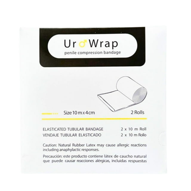 UroWrap Bandage de Compression en 2 Rouleaux, Manchon Tubulaire Élastiqué, 1 Taille, Convient à Tout