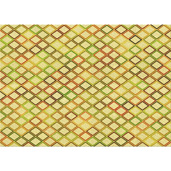 Ahgly Company Machine Washable Indoor Rectangle Transitional Cinnamon Brown Area Rugs, 4' x 6'