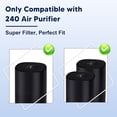 thumbnail image 2 of 2 Pack Replacement Filter for 240 Air Purifier, 3-in-1 High-Efficiency Filtration with Activated Carbon, 2 of 4