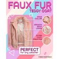 thumbnail image 6 of URBAN REPUBLIC Girls Fur Jacket - Warm Long Length Plush Ultra Soft Teddy Coat Faux Fur Jacket, 6 of 7
