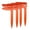Orange, variant on 4Pcs Picnics Mat Anchors Stakes Clamps Beach Mat Holder Picnics Blanket Rack Towel Sand Outdoor Camping Tool Enduring