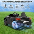 thumbnail image 2 of 12V Electric Ride on Car, Porsche Cool Ride on Toys for Girls Boys, with Remote Control, Wide Seat, 4 Suspension for Wheels, LED Lights, MP3 Player, Christmas Birthday Gift for Kids Toddler, 2 of 10