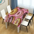 thumbnail image 4 of Yayeee Tablecloths 54" x 72" Rectangle Wrinkle Resistant Party Table Cover, Cute Doughnuts Pattern, 4 of 8