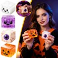 thumbnail image 2 of Halloween Squishy Ice Cube Stress Balls, Glitter Slow Rebound Square Ghost Squishy, Cute Spooky Sensory Toy for Anxiety Relief, Halloween Holiday & Birthday Gift Party Favor, 1PC Random Color, 2 of 9