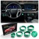 thumbnail image 1 of wonima02 for 2022-2025 Chevy Silverado 1500 Accessories, for 2024-2025 Chevrolet Silverado HD 2500 & 3500, 7pcs Aluminum Alloy Knob Cover Trim Kit - A/C, Volume, Headlight, Mode & Push Start (Green), 1 of 1