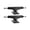 Black/Black, variant on Gullwing Shadow Skateboard Trucks Black/Black - Axle 8.5" (Set of 2)