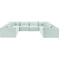 thumbnail image 3 of Meridian Furniture 8-Piece Mint Corduroy Performance Fabric Modular Sectional, 3 of 15