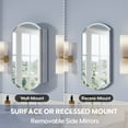 thumbnail image 2 of ANGELES HOME 20" x 32" Copper-Free Tri-Views Bathroom Medicine Cabinet, Wall Mounted Medicine Cabinet with Beveled Edge Mirrored Door, 2 of 11
