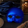 thumbnail image 4 of Blue Venetian Masquerade Mask 7 Inch Half Face Accessory for Masquerade Party Prom Mardi Gras Formal Event, 1 Pack, 4 of 4