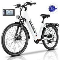 Gocio 26" x 2.1" Electric Bike for Adults, 500W Commuter Ebike, 48V 720wh Built-In Battery, 5 Riding Modes, Max 60 Miles, LCD, Lockable Front Suspension step thru e bikes UL 2849