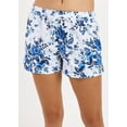 thumbnail image 4 of Calypsa Women's and Women's Plus Elasticized Waistband 2"- 3" Board Shorts with Drawstring, 4 of 11