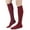 32# Wine, variant on Knee High Socks for Women Knee Socks Tube Socks Womens Athletic Socks Cotton Tall Socks Long Socks Knee High Stockings Red One Size