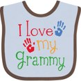 thumbnail image 3 of Inktastic I Love My Grammy Boys or Girls Baby Bib, 3 of 4