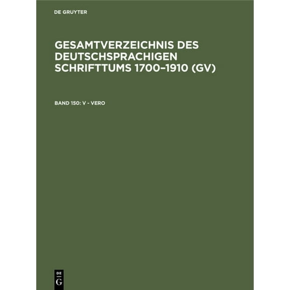 V - Vero (Hardcover)