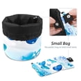 thumbnail image 4 of PhooArto Large Barrel Drawstring Makeup Bag, Watercolor Butterflies Silhouette Travel Cosmetic Bag Portable Make Up Organizer Bag, 4 of 6