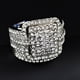 thumbnail image 4 of 2pc Anillos de Promesa de Plata Delicado Diseño Nudo Conjunto Anillo de Moda Luz Anillo de Alto Grado, 4 of 8