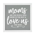 thumbnail image 1 of LifeSong Milestones 7x7 Modern Inspirational Framed Shadow Box for Wall Decoration - Mom Are The People Who Know Us The Best (Ivory), 1 of 8