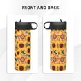 thumbnail image 3 of Sikiie Bohemian Sunflower Print 18OZ Insulated Straw Cup, Portable Leak-proof Sports Water Bottle, Stainless Steel Water Cup Suitable for Home and Outdoor, 3 of 8