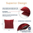 thumbnail image 5 of Cheer Collection Faux Fur Throw Pillows 20" x 20", Set of 2 - Rust, 5 of 6