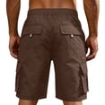 thumbnail image 5 of Cargo Shorts Men Casual Summer Elastic Waist Stretch Work Shorts Relaxed Fit Hiking Short Multi Pockets, 5 of 5