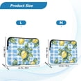 thumbnail image 4 of FORMRS 13-13.3 inch Laptop Sleeve Case Soft Carrying Quilted Computer Bag Cover, Cartoon Plaid Lemon, 4 of 7