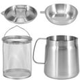 thumbnail image 6 of Ihvewuo Oil Strainer Pot 1.5L/2L Large Capacity Oil Storage Can with Filter Lid and Frying Basket 304 Stainless Steel Oil Filter Tank Multifunctional for Storing Frying Oil Cooking Grease, 6 of 12