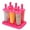 Hot Pink, variant on 6PC/1 Set Circular With Lid Ice Tray DIY Ice Cream