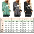 thumbnail image 2 of TEMOFON Womens Long Sleeve Tunic Tops Casual Color Block T Shirts Round Neck With Pocket Blouses Green Sweatshirts, 2 of 4