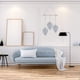 thumbnail image 2 of Tapiz tejido a mano de estilo bohemio para colgar en la pared, para regalos, dormitorio, sala de estar, dormitorio, decoración del hogar, decoración de boda, 40 x 88 cm (gris), 2 of 4