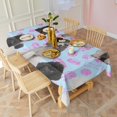 thumbnail image 4 of Poodles Rectangle Tablecloth 60"x102",Waterproof Polyester Rectangle Table Cloth, Wipeable Spillproof Polyester Tablecloth for Dining, Camping, Indoor and Outdoor, 4 of 6
