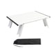 thumbnail image 5 of Mesa de camping plegable Mesa de playa Mesa de camping portátil de aleación de aluminio plegable Blanco, 5 of 9