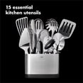 thumbnail image 3 of OXO Steel 15 Piece Utensil Set, PC, Stainless Steel, 3 of 5
