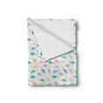 thumbnail image 2 of Shells Soft Flannel Fleece Throw Blanket, Long Tail Cabrits Murex Cones with Ornamental Pattern with Dots, Cozy Plush for Indoor and Outdoor Use, 70" x 90", Multicolor, by Ambesonne, 2 of 6