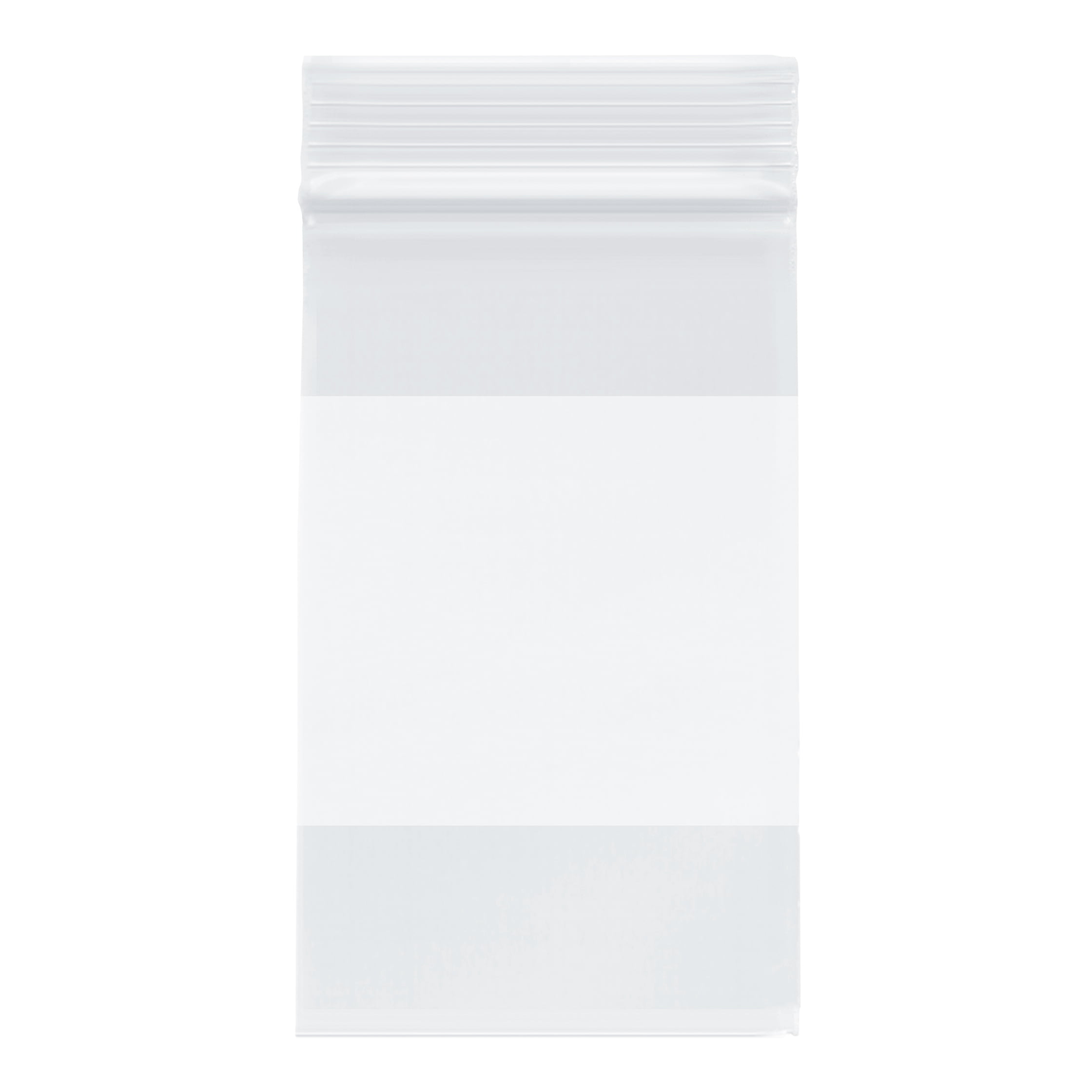 4 Mil Reclosable Bag with White Block 3" x 4" Plastic Bag Durable Clear 1000 Pcs 