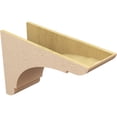 thumbnail image 5 of 11"W x 33"D x 22"H Classic Olympic Rough Cedar Woodgrain TimberThane Corbel, Primed Tan, 5 of 6