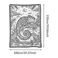 thumbnail image 2 of Flannel DIY Color Fillable Coloring Throw Blanket Soft Comfortable Decor For Daily Home Holiday Use, 2 of 3