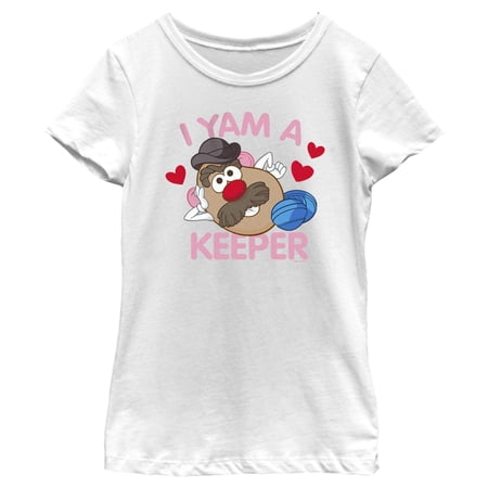 Girl s Mr. Potato Head I Yam A Keeper Graphic Tee White X Small