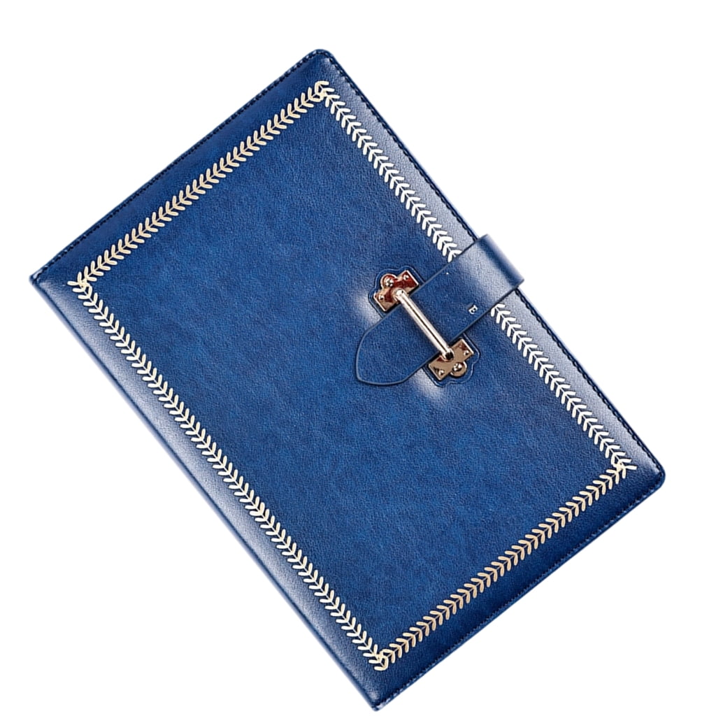 PU Leather Notebook 222 Pages Lined Business Journal For Note Taking Journaling