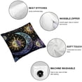 thumbnail image 6 of Acheng Pillow Covers Set,Purple Sun Moon Stars Double-Sided Print Cushion Cases for Sofa Bedroom Car Decorative Pillowcase Set Of 2 18x18in, 6 of 7