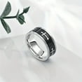 thumbnail image 6 of [Durable Cross Ring] Durable 316L Stainless Steel Men's Classic Cross Ring | Elegant Minimalist Design for Daily Wear or Gift, Everyday Accessory,Black7, 6 of 7