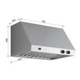 thumbnail image 4 of Forno Biagio 30-Inch Wall Mounted Range Hood, Stainless Steel, Heavy Duty, 4 of 4
