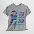 thumbnail image 3 of Suicide Prevention Awareness Month Teal Ribbon T-Shirt ID-0628-DUXW, 3 of 7