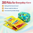 thumbnail image 4 of Dental Floss Picks 300 Count Adults Kids Dental Floss Picks Cherry Orange Lemon Flavor Toothpick Flosser, 4 of 6