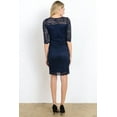 thumbnail image 3 of Floral Scallop Lace V-Neck Maternity Dress, 3 of 3