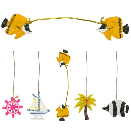 

HEMOTON 5Pcs Mediterranean Style Hanging Decoration Household Ocean Themed Hanging Decor Wall Decor