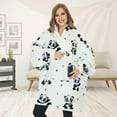 thumbnail image 6 of Venustas Heated Wearable Blanket Hoodie with Battery Pack 7.4V, Oversized Sherpa Blanket Hoodie Sweatshirt, Cozy Warm Soft (Panda), 6 of 7